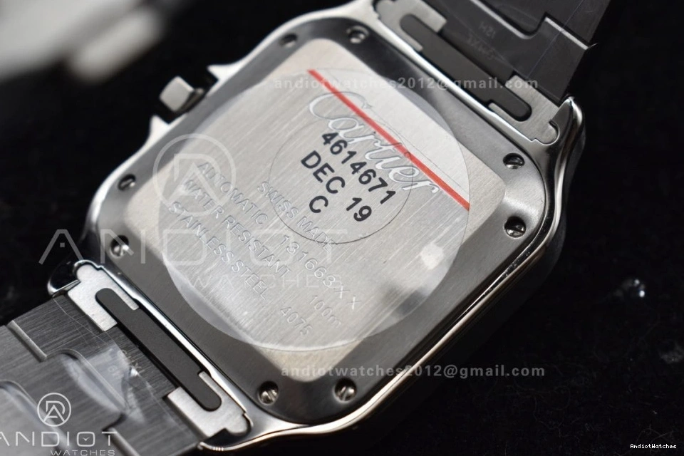 SmartLinks YG 1:1 1096 on Cartier SS MIYOTA YG Best V 35mm Bracelet 9015 BVF SS Dial Edition StreetReady de Santos White 0513